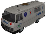 Ambulance Peugeot 3D Model preview