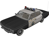 AMC Matador Highway Patrol Car 3D Model preview