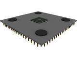 AMD Athlon XP 2100+ Processor 3D Model preview