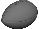 American Football Ball 3D Model preview
