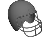 American Football Helmet 3D Model preview