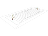 American Football Yard 3D Model