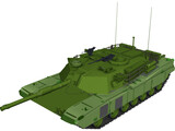 American M1A1 Abrams Main Battle Tank 3D Model preview