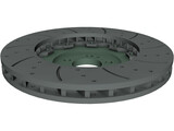 AMG Brake Rotor and Hub 3D Model