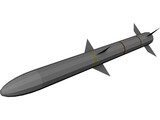 AMRAAM Missile 3D Model preview