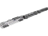 Amtrak Engine and Coachs 3D Model