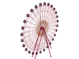 Amusement Park Wonder Wheel 3D Model