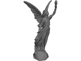 Angel Lucy Classical Statue 3D Model preview