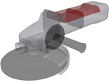 Angle Grinder 3D Model