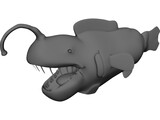 Angler Fish 3D Model preview