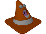Angry Cone 3D Model