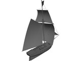 Anne and Mary Sailing Ship 3D Model preview