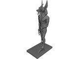Anubis Statue 3D Model preview