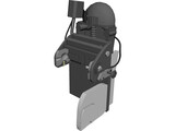 Anvis 9 Helmet Mount 3D Model preview