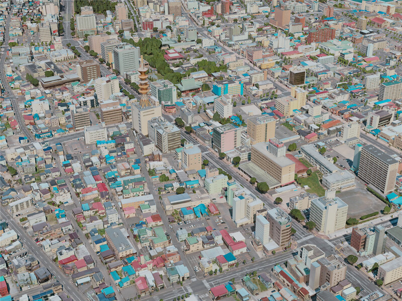 Aomori City, Japan (2021) 3D Model