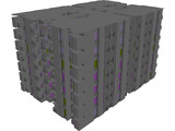 Apartment Building 3D Model preview