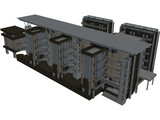 Apartment Building 3D Model preview
