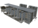 Apartment Building 3D Model