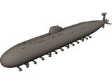 APL Victor III Submarine Russia 3D Model preview