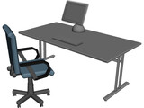 Apple iMac Workplace 3D Model preview