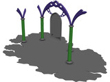 Archway Cemetery 3D Model preview