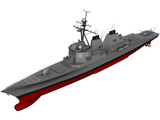 Arleigh Burke-Class Destroyer 3D Model preview