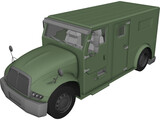 Armored Truck 3D Model preview