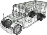 Armored Truck 3D Model