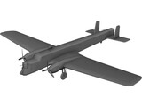 Armstrong Whitworth Whitley 3D Model preview