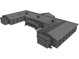 Army Barracks 3D Model preview
