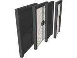 Art Deco Doors 3D Model preview