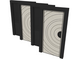 Art Deco Doors 3D Model