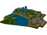 Astana River 3D Model preview