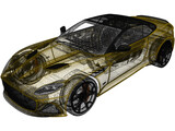 Aston Martin DBS Superleggera Volante (2020) 3D Model