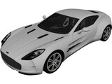 Aston Martin ONE-77 (2010) 3D Model preview