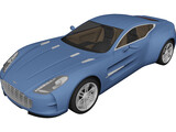 Aston Martin One-77 3D Model preview