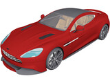 Aston Martin Vanquish (2013) 3D Model preview