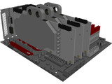 ASUS Rampage III Extreme Motherboard 3D Model preview