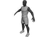 Athlete Male 3D Model preview