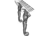 Atlantid Fireplace Supports 3D Model