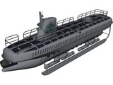 Atlantis Tour Submarine 3D Model preview
