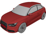 Audi A1 (2011) 3D Model preview