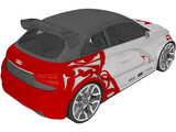 Audi A1 [Tuned] 3D Model