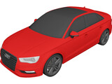 Audi A3 Sedan 2.0 TFSI (2015) 3D Model preview