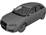 Audi A3 Sportback 3.2 quattro 3D Model preview