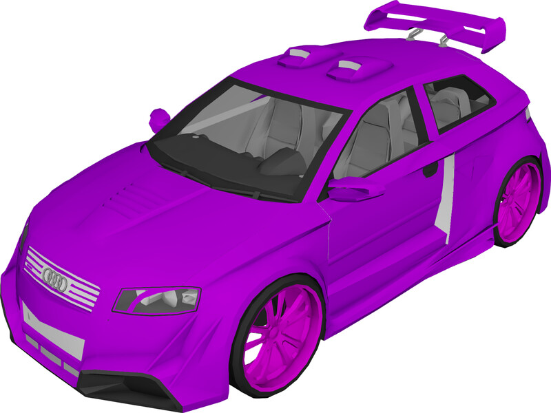 Audi A3 [Tuned] 3D Model