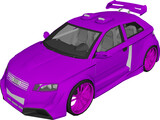 Audi A3 [Tuned] 3D Model preview