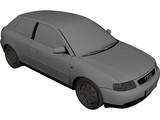 Audi A3 3D Model preview