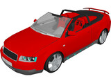 Audi A4 Cabrio [Tuned] 3D Model preview
