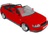 Audi A4 Cabrio [Tuned] 3D Model